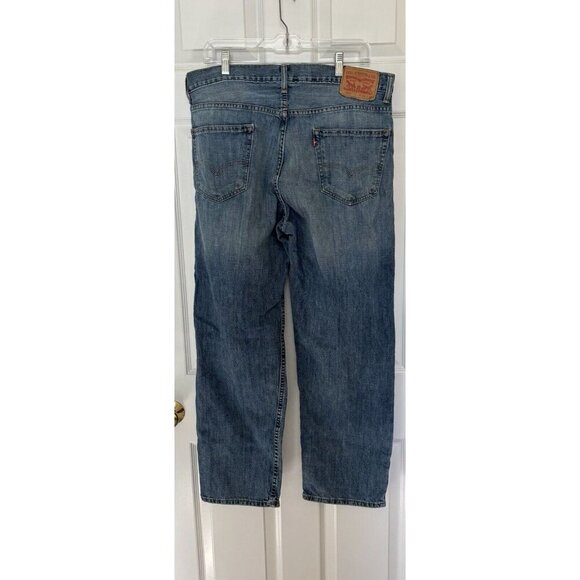 LEVIS 550 Jeans 36x30 Blue Light Denim Relaxed Fit Straight Leg 58219 5 Pocket - Picture 2 of 4